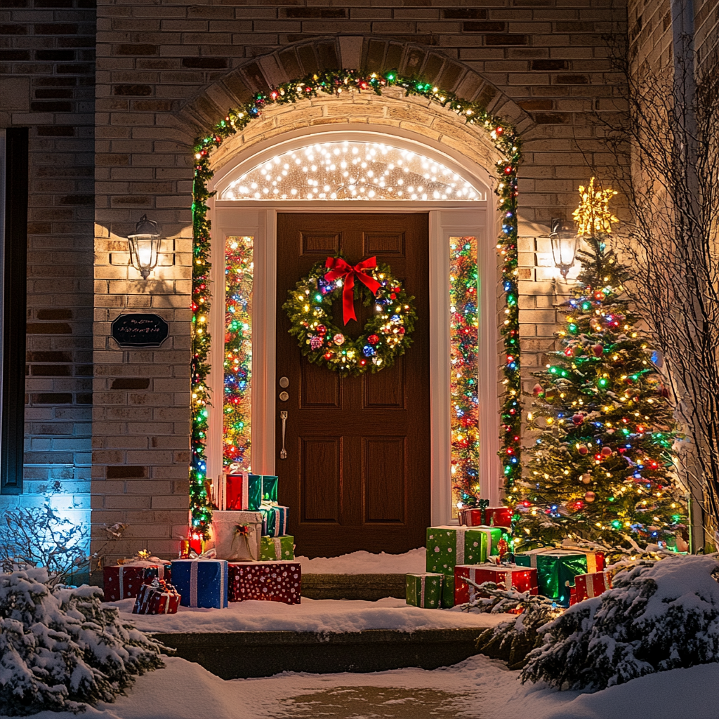 Brickhouse Lighted Front Door Diamond Art Kit