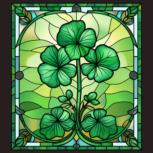 Abstract Shamrocks Diamond Art Kit