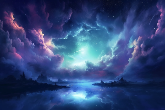Purple Clouded Sky Diamond Art Kit