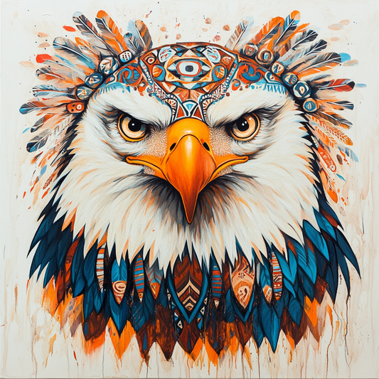 Aztec Feather Eagle Diamond Art Kit