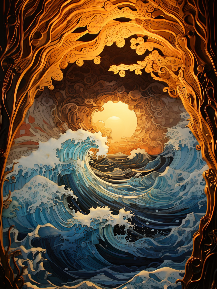 Crashing Waves Diamond Art Kit