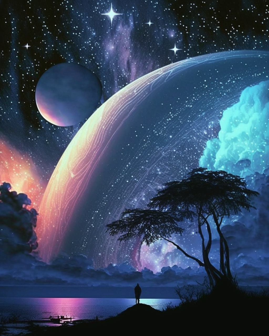 Starry Sky Planets Diamond Art Kit