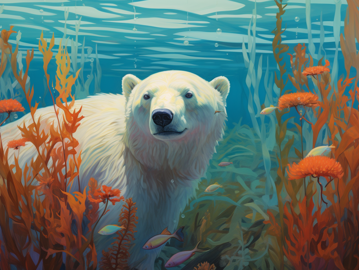 Fish Polar Bear Diamond Art Kit