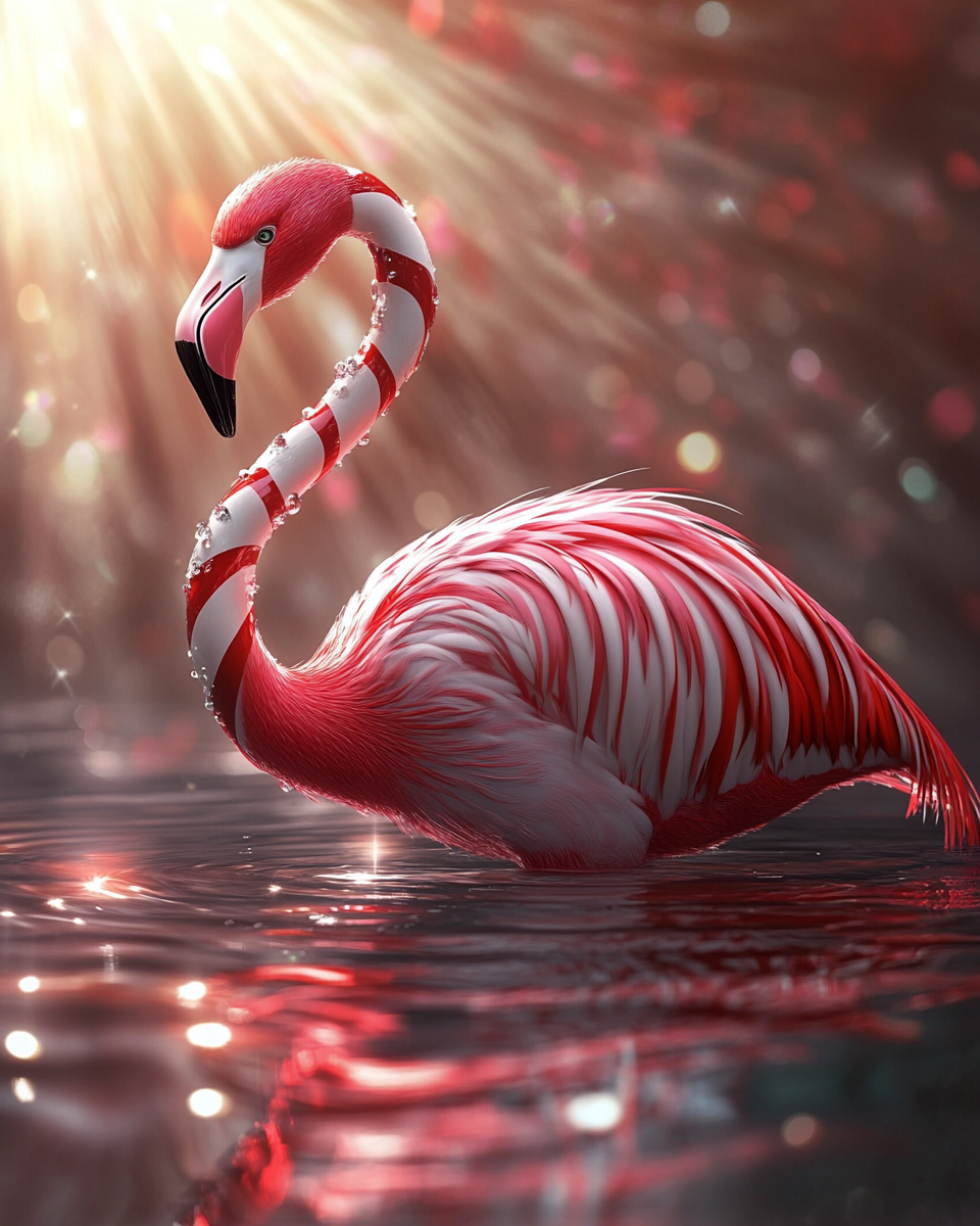 Peppermint Flamingo Diamond Art Kit