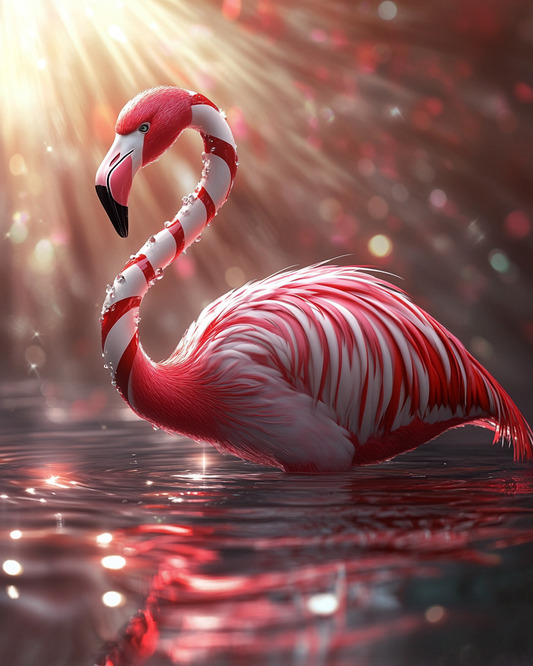 Peppermint Flamingo Diamond Art Kit
