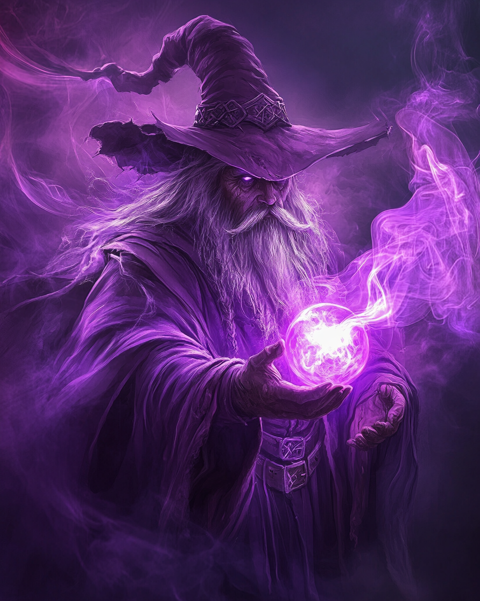 Purple Or Band Wizard Diamond Art Kit