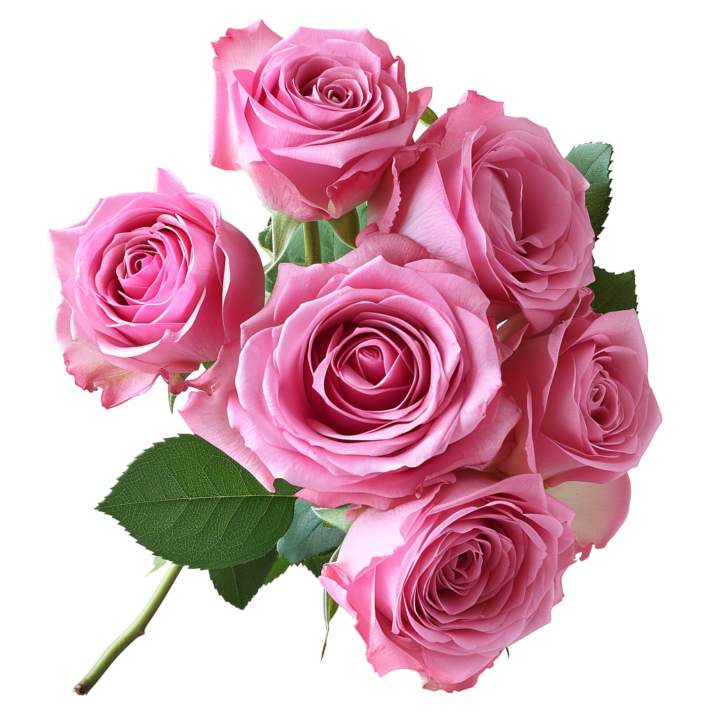 Pink Rose Bouquet Diamond Art Kit