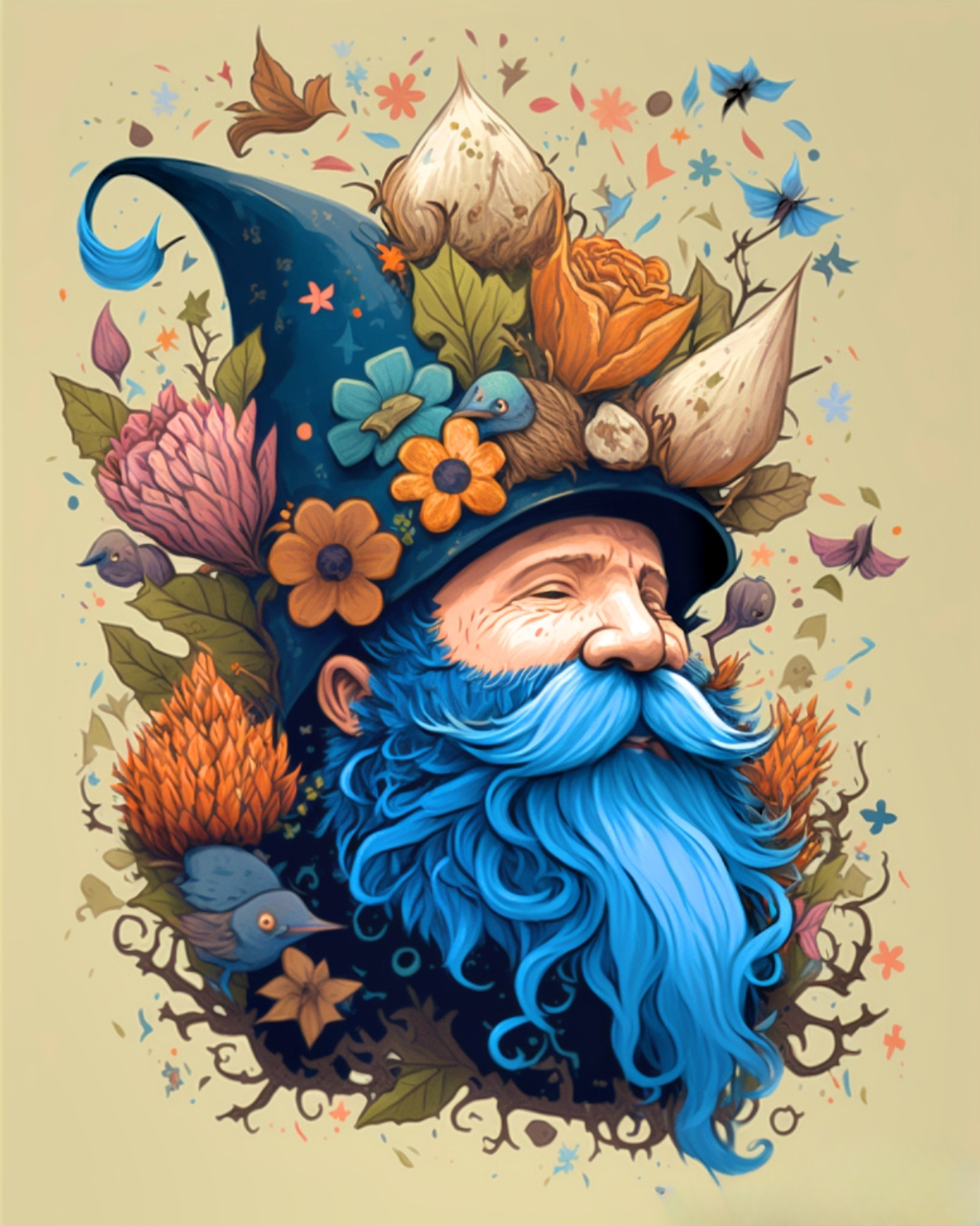 Bluebeard Hobbit Man Diamond Art Kit
