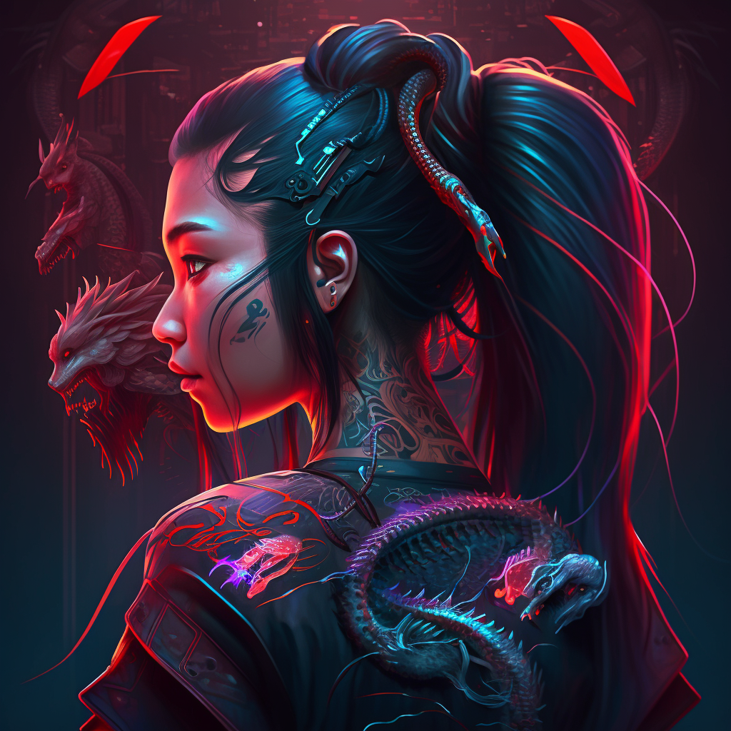 Chinese Dragon Girl Diamond Art Kit