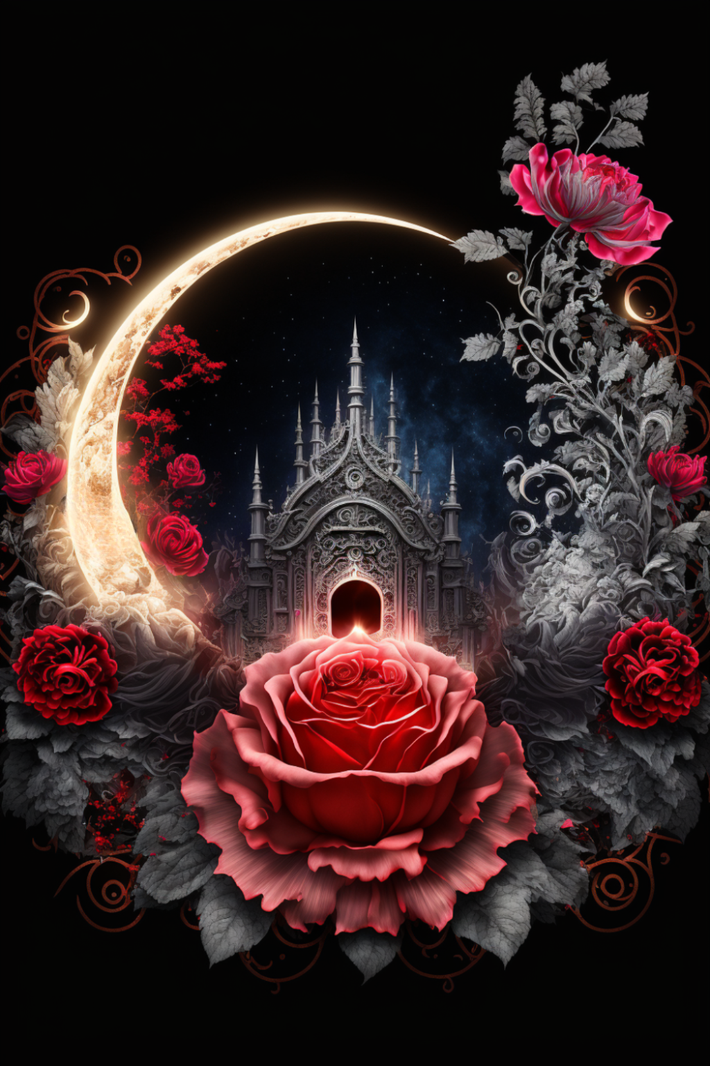 Rose Castle Diamond Art Kit