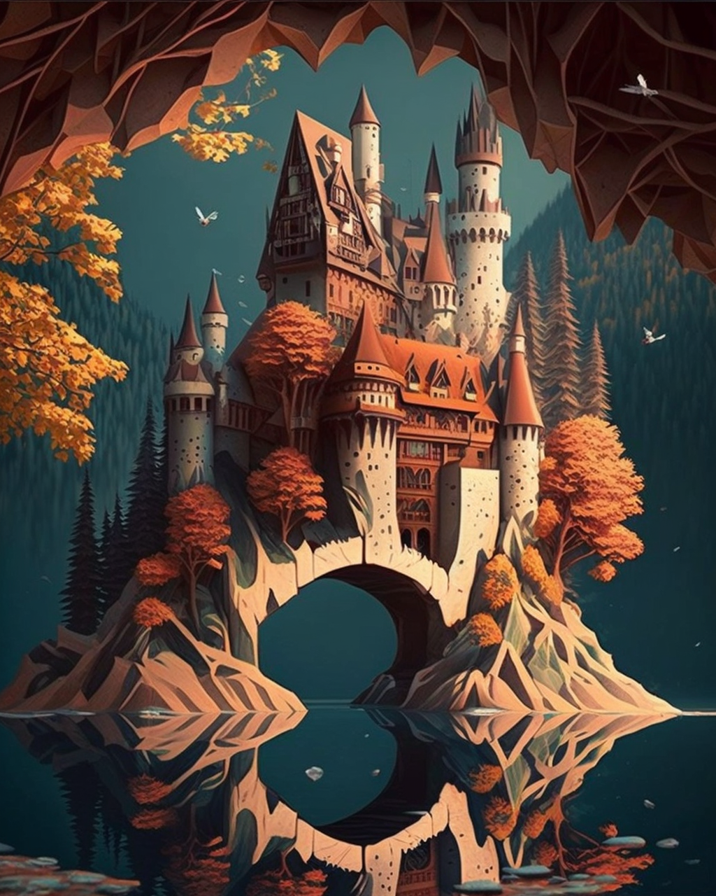 Two Island Castle Diamond Art Kit