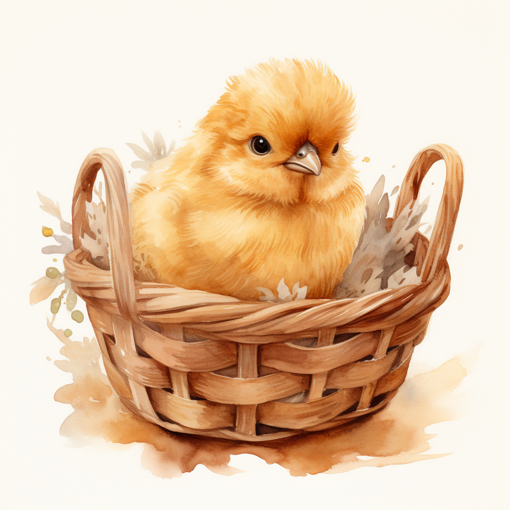 Chick In A Basket Diamond Art Kit