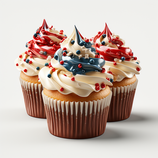 Patriotic Cupcakes Diamond Art Kit