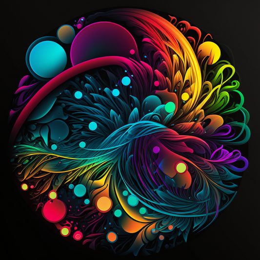 Colorful Shapes And Swirls Diamond Art Kit