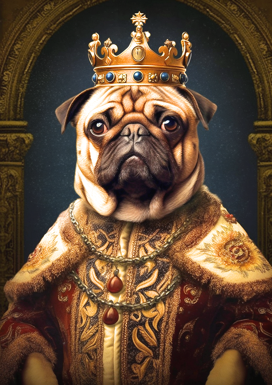 King Pug Diamond Art Kit