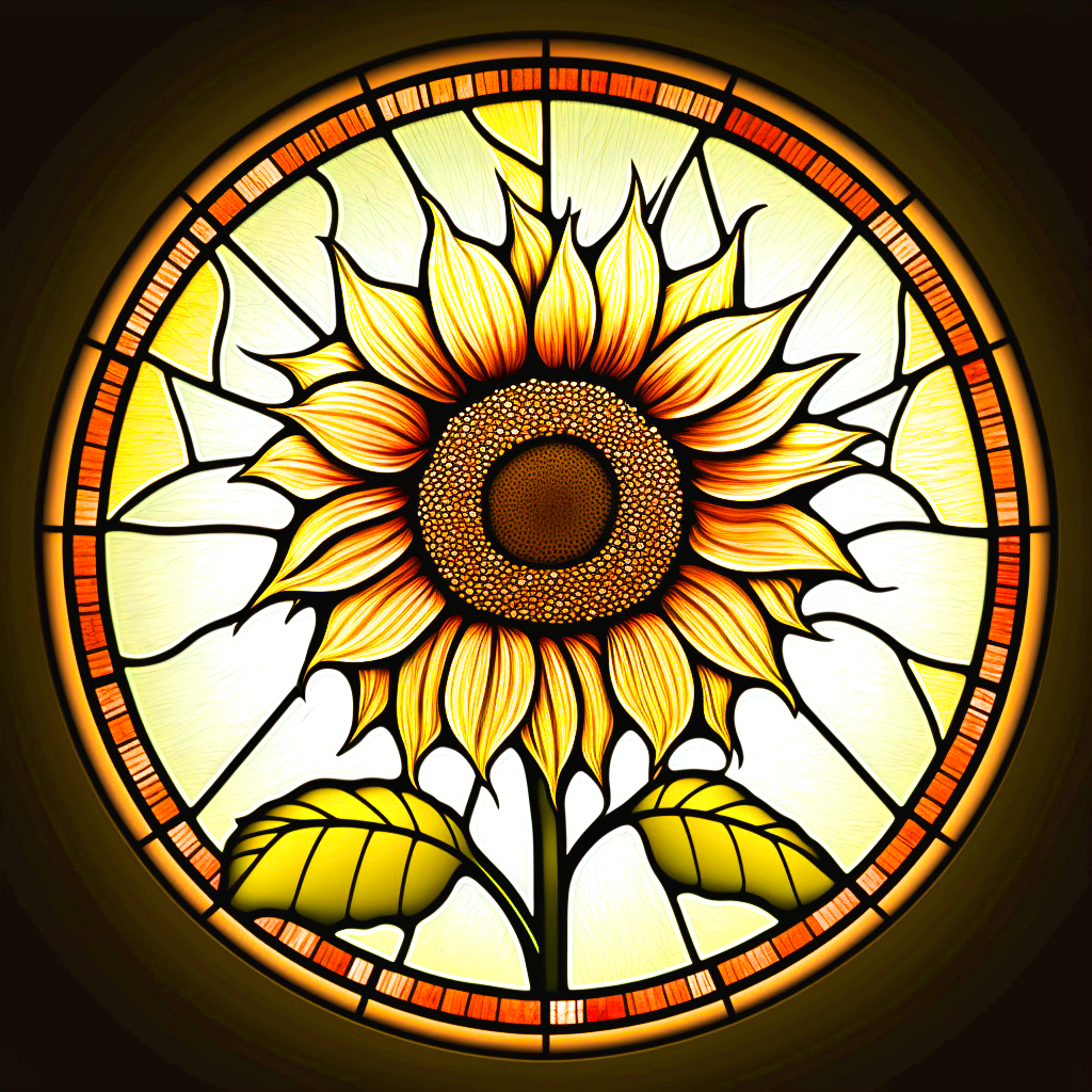 Sunflower Abstract Diamond Art Kit