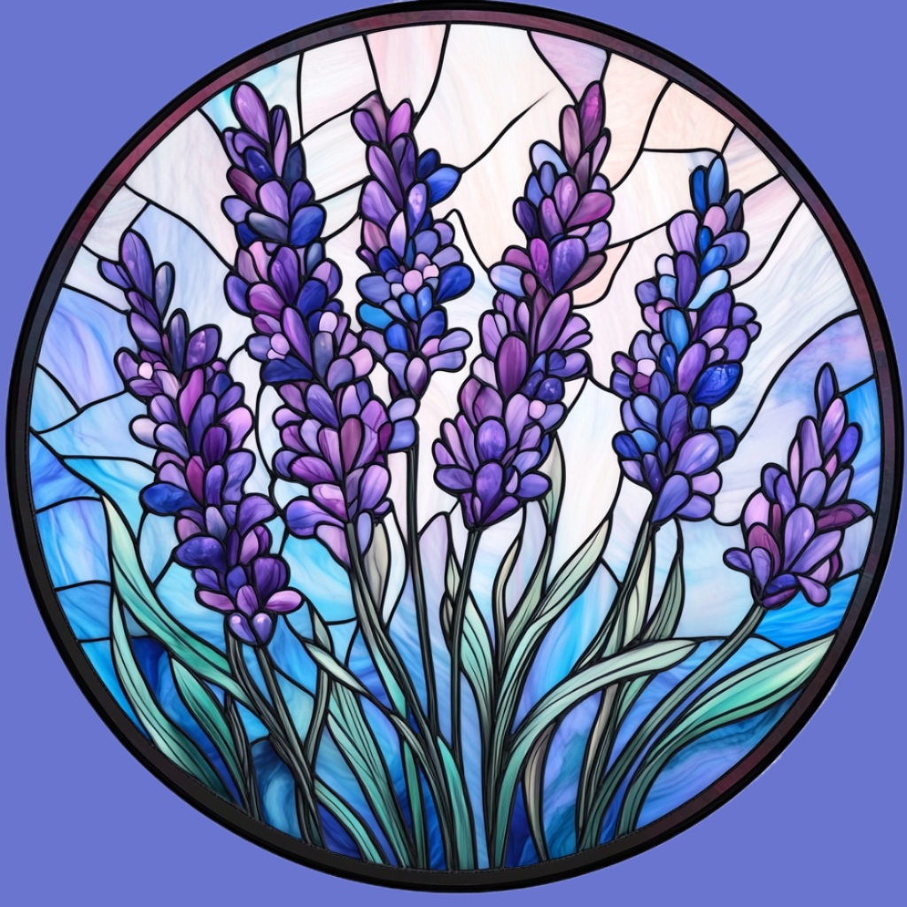 Abstract Purple Lavender Circle Diamond Art Kit