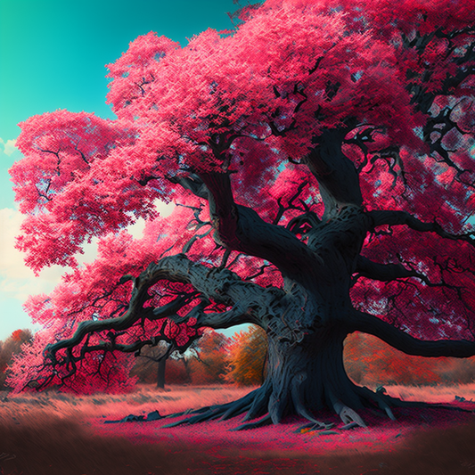 Pink Black Tree Diamond Art Kit