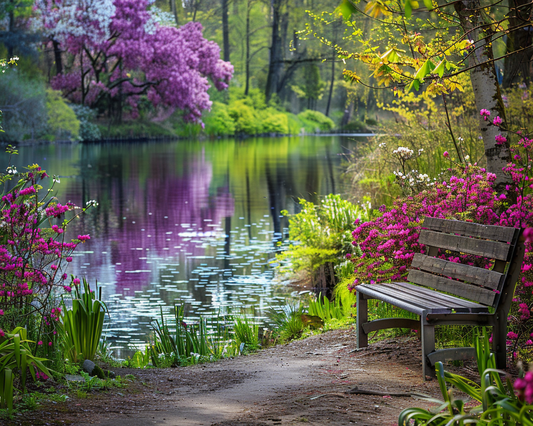 Park Bench Lake Diamond Art Kit
