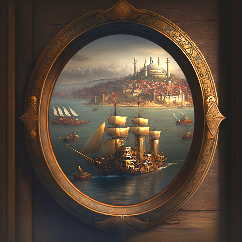 Ship Window View Diamond Art Kit