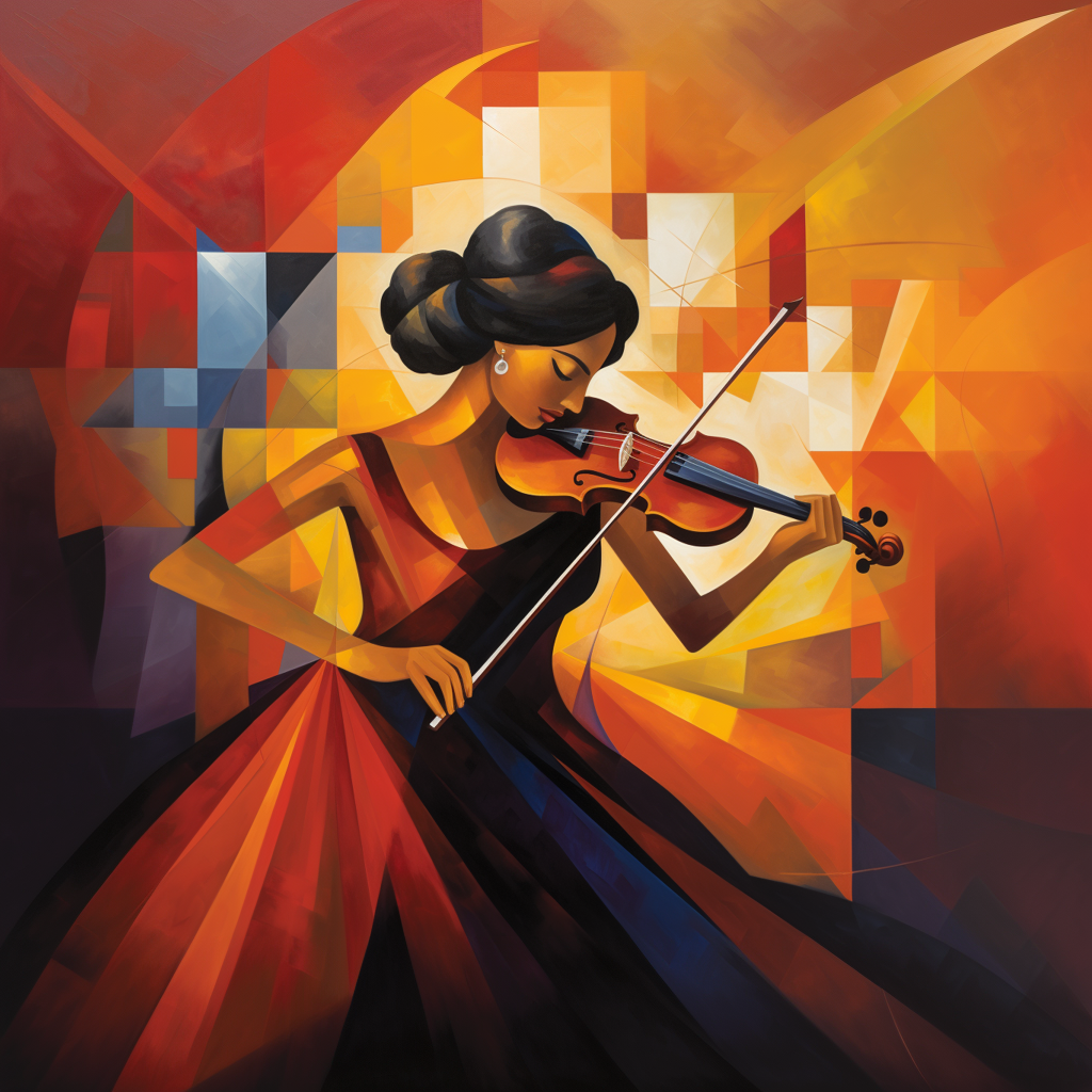 Abstract Violinist Diamond Art Kit