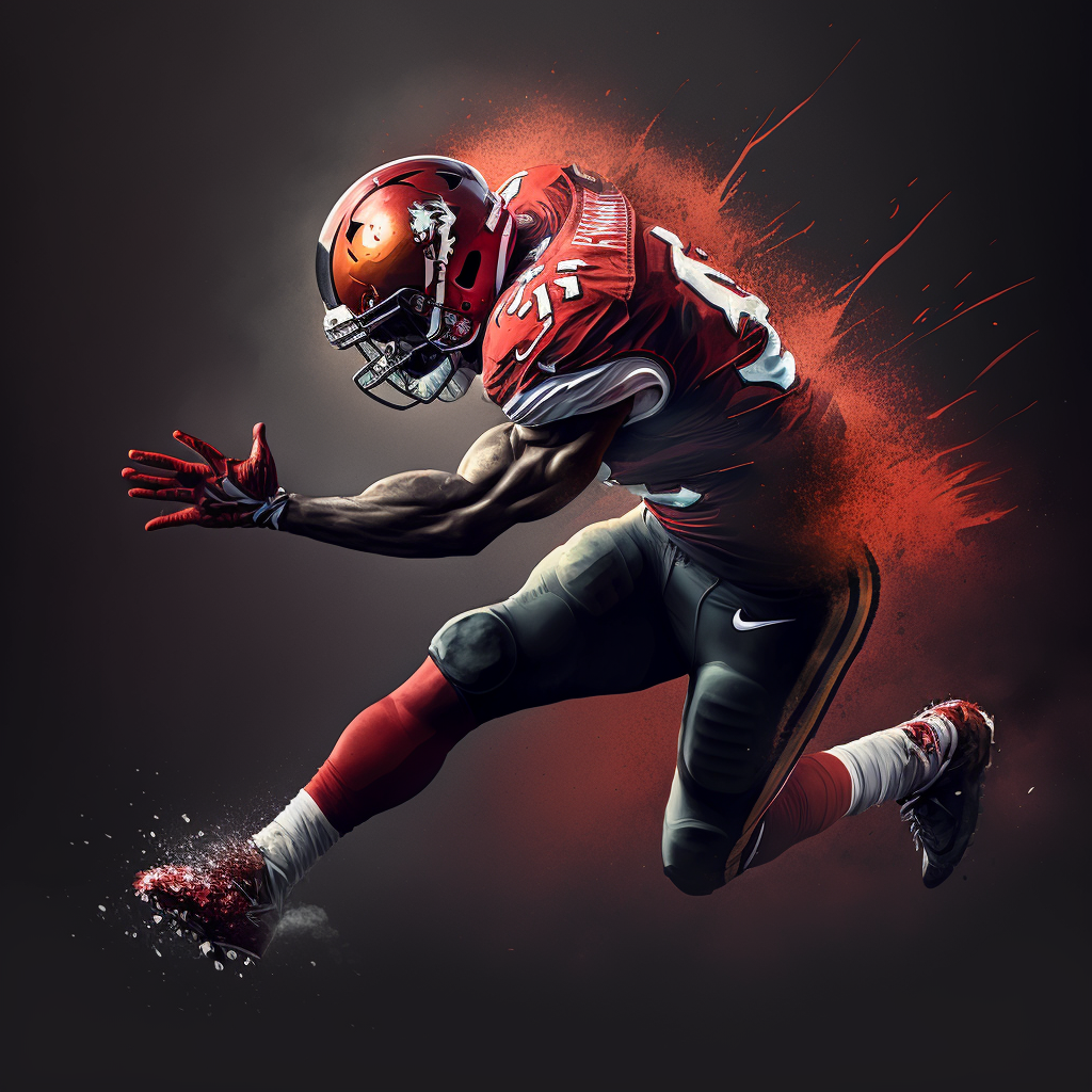 American Football Player Diamond Art Kit