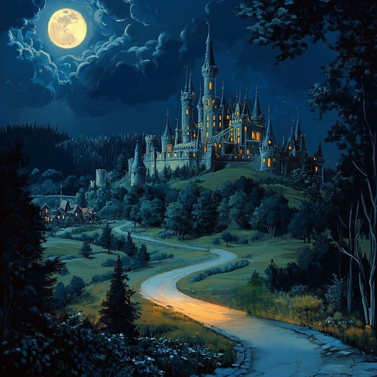 Glowing Window Castle Diamond Art Kit
