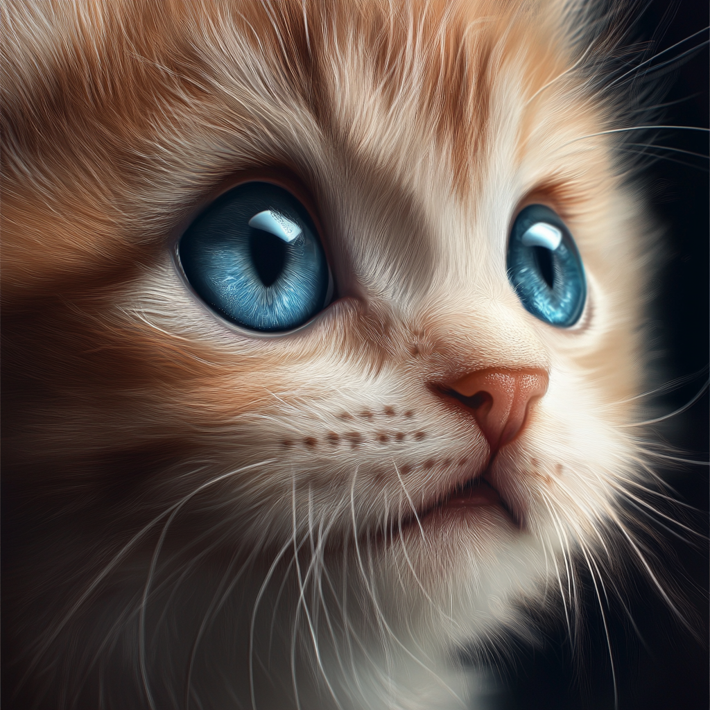 Close Up Little Kitten Diamond Art Kit