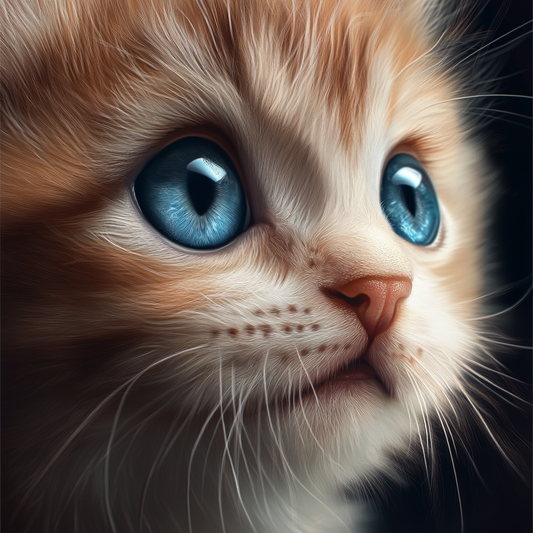Close Up Little Kitten Diamond Art Kit