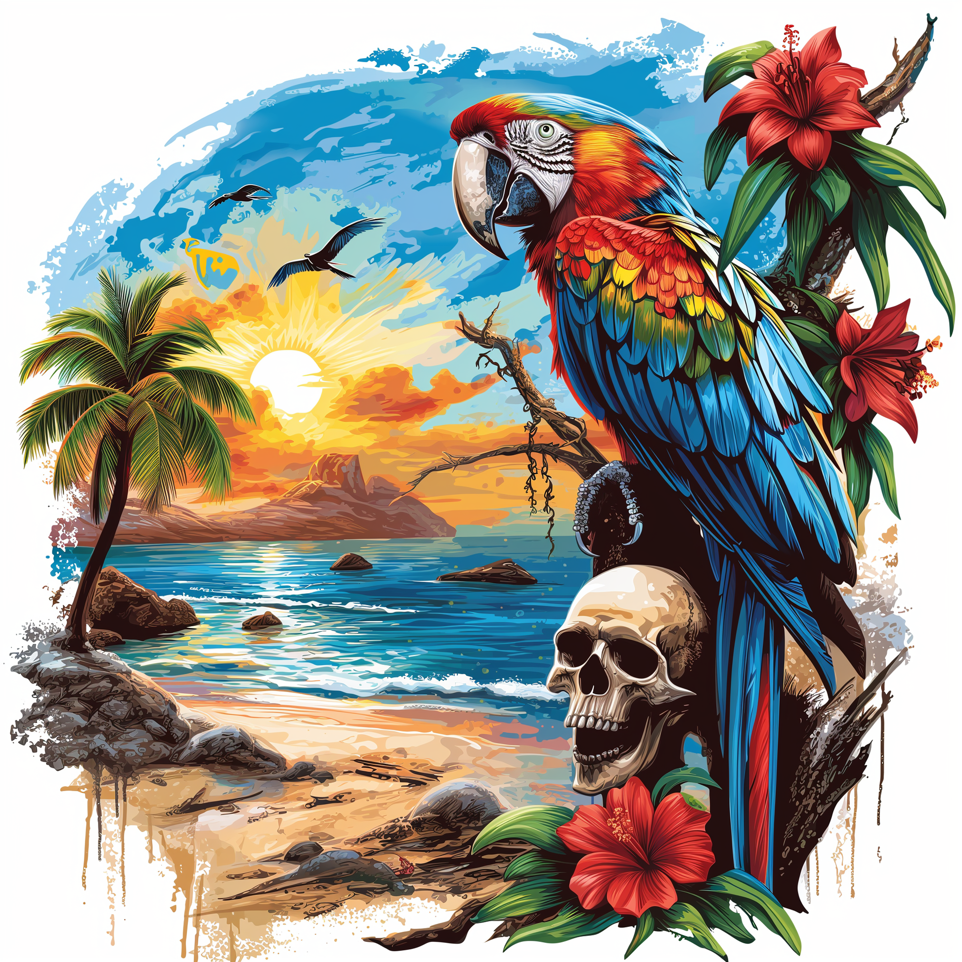 Pirates Parrot Diamond Art Kit