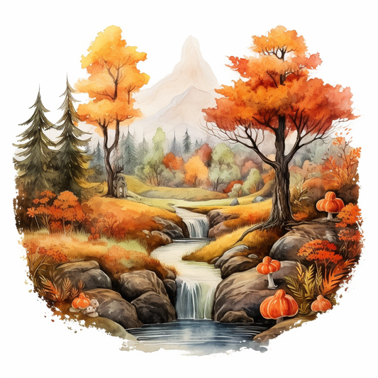 Autumn Paint Landscape Diamond Art Kit