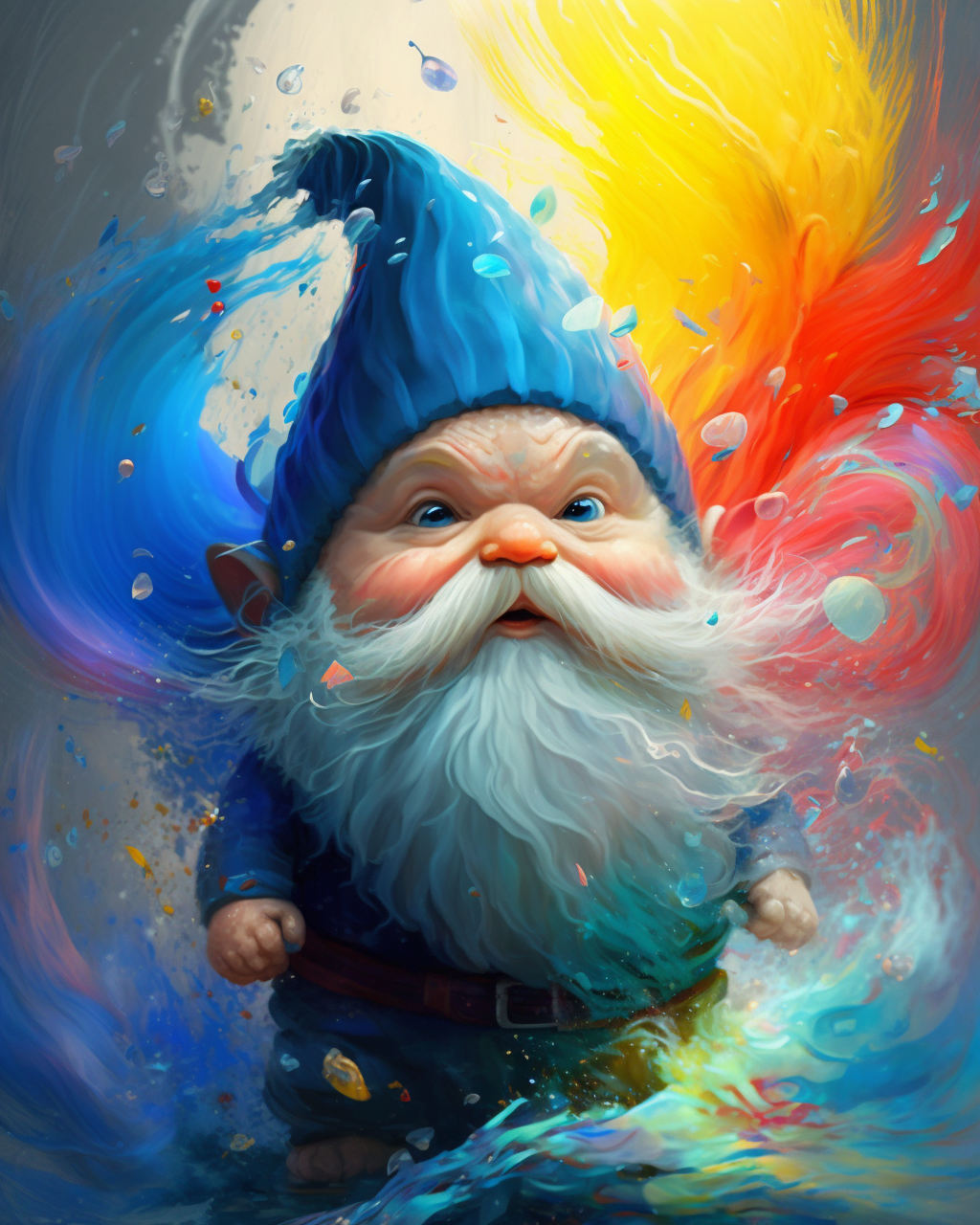 Abstract Paint Gnome Diamond Art Kit