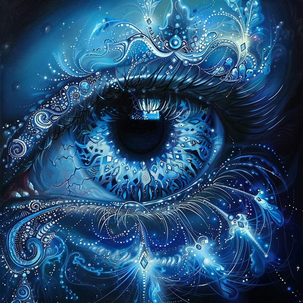 Blue Mystical Eye Diamond Art Kit