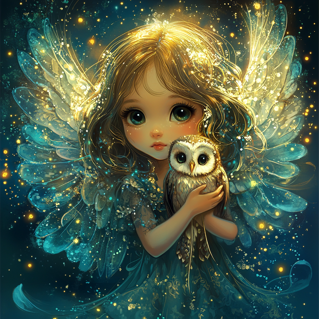 Barn Owl Fairy Diamond Art Kit