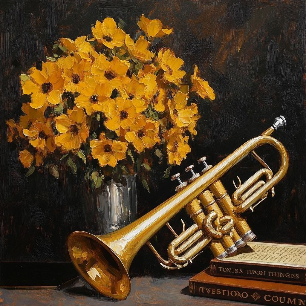 Yellow Flower Trumpet Diamond Art Kit