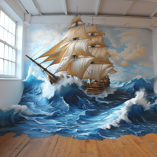 Ship Alive Painting Diamond Art Kit