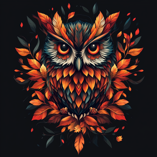 Bright Brown Owl Diamond Art Kit