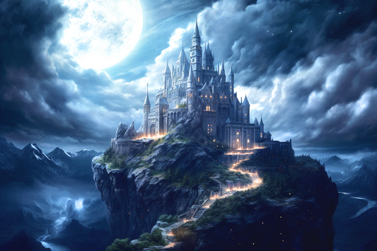 Clouded Sky Castle Diamond Art Kit