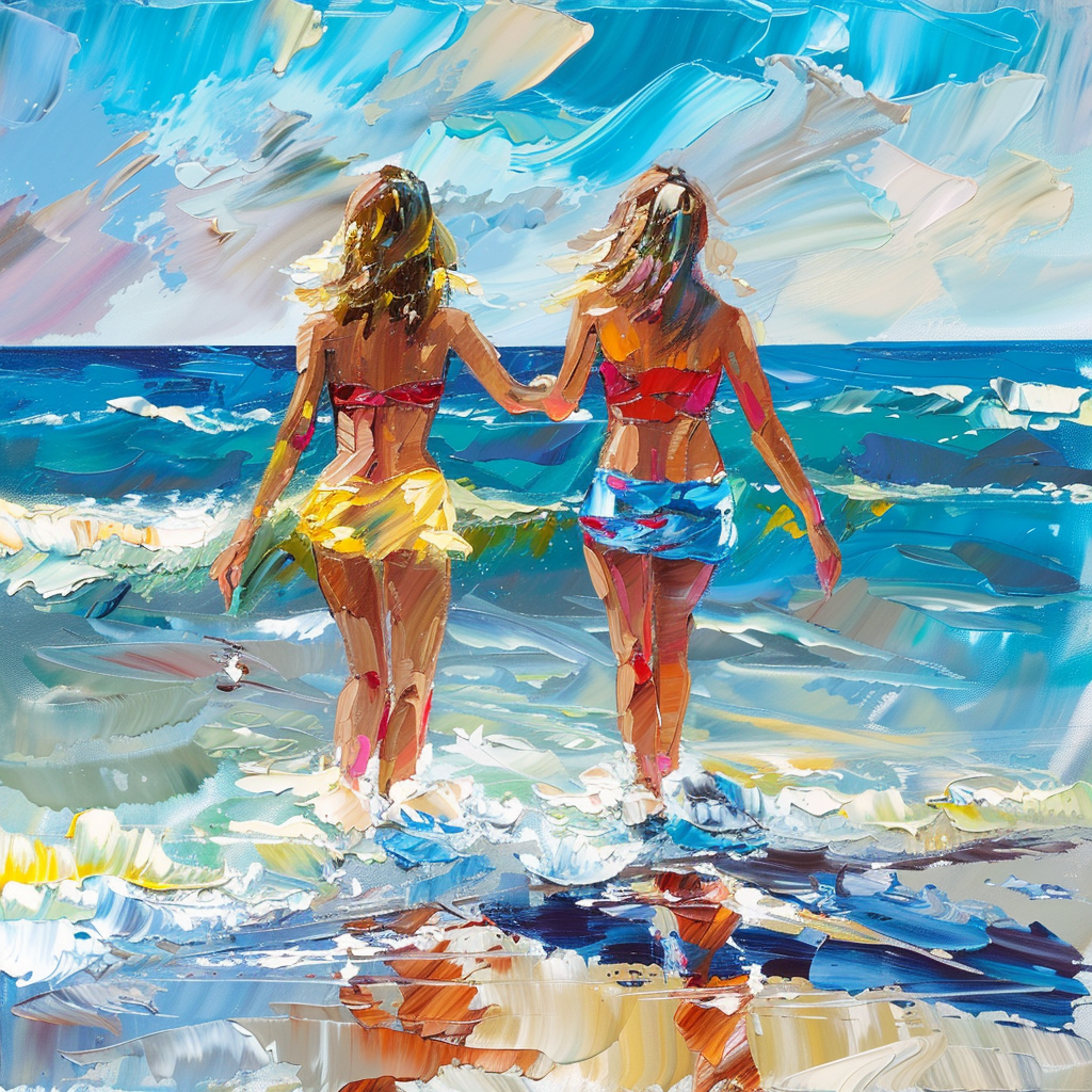 Teenage Girls Beach Diamond Art Kit