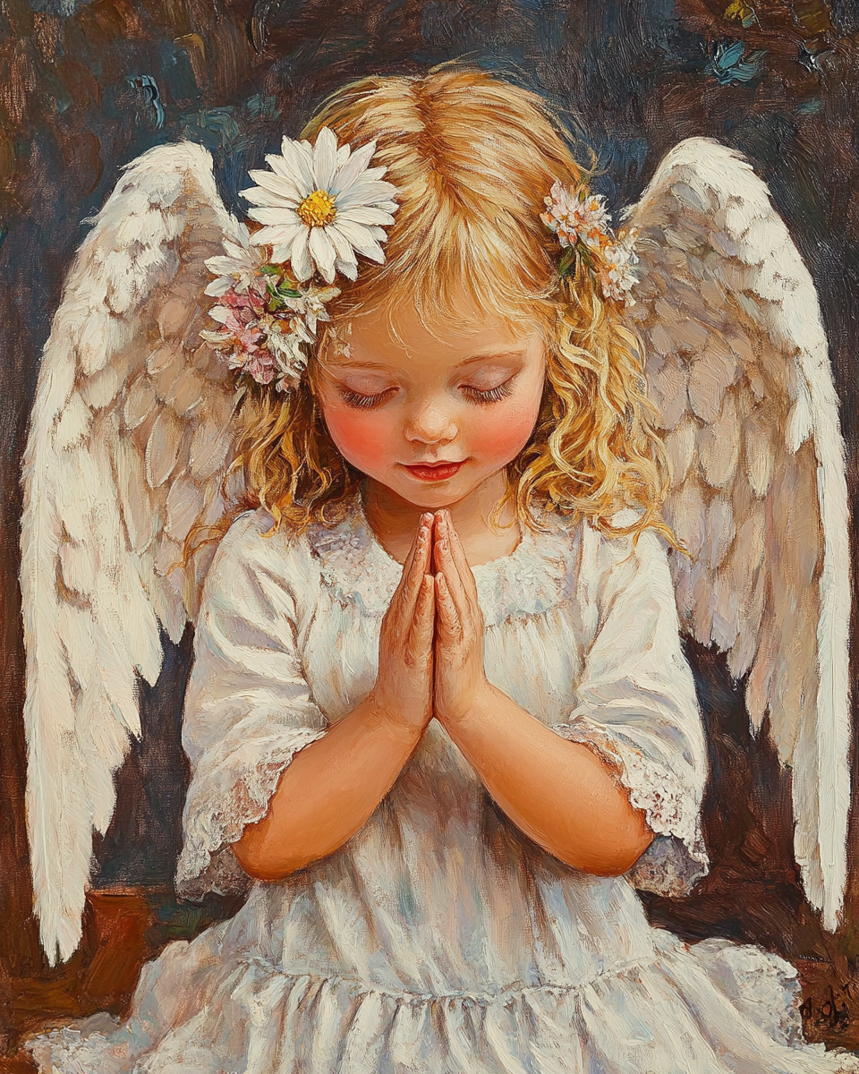 Little Angel Prayers Diamond Art Kit