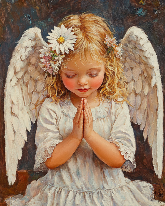 Little Angel Prayers Diamond Art Kit