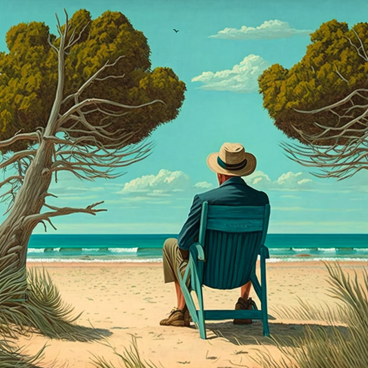 Man On The Beach Diamond Art Kit