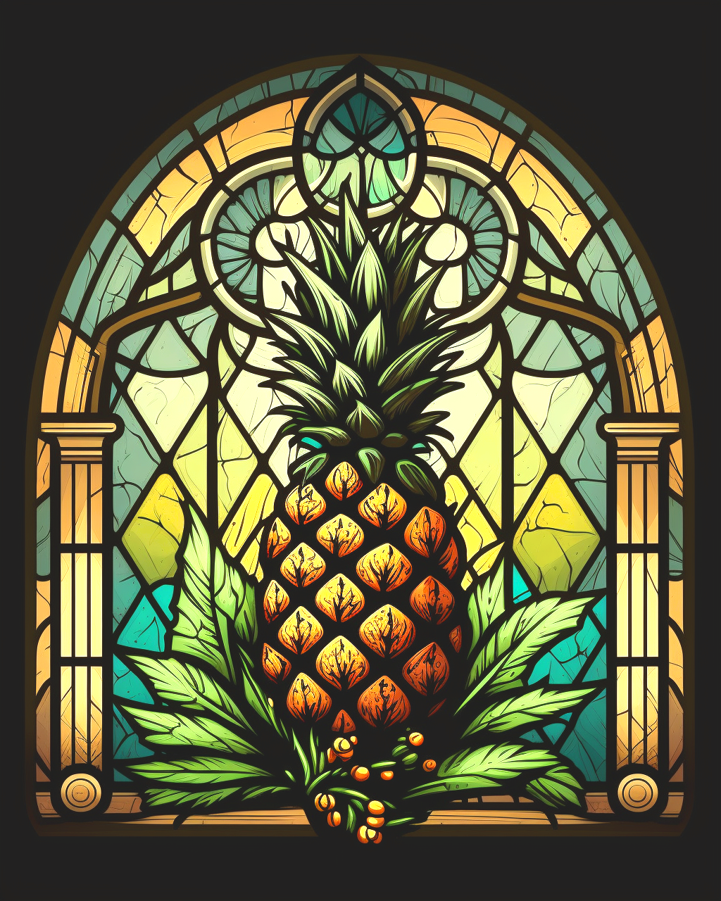 Abstract Pineapple Diamond Art Kit