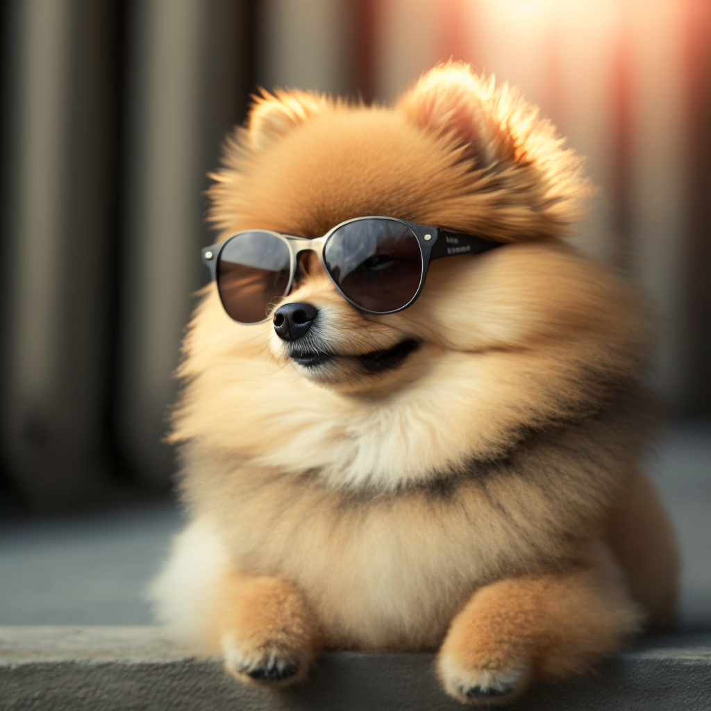 Pomeranian Sunglasses Diamond Art Kit