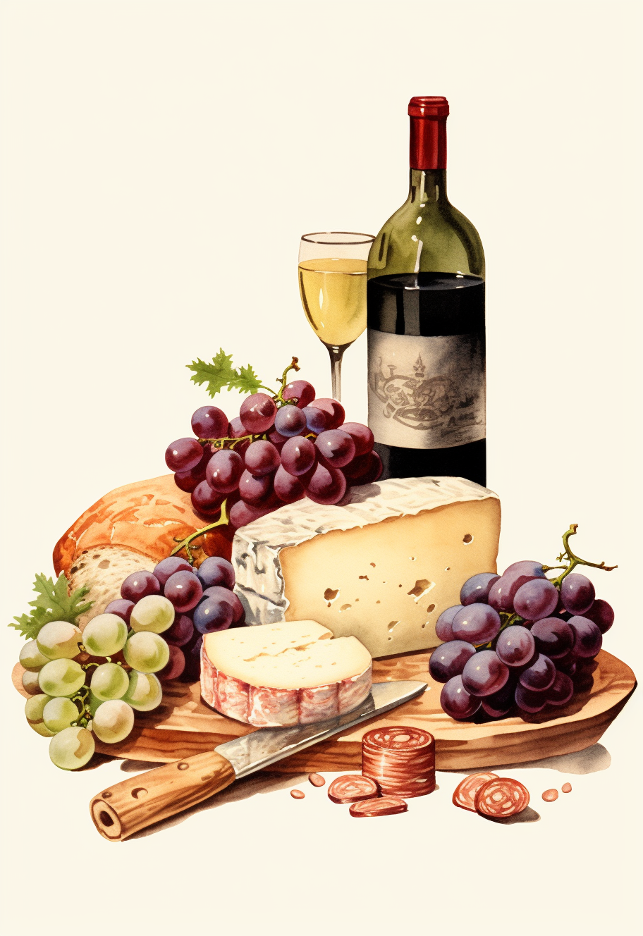 Wine And Cheese Diamond Art Kit
