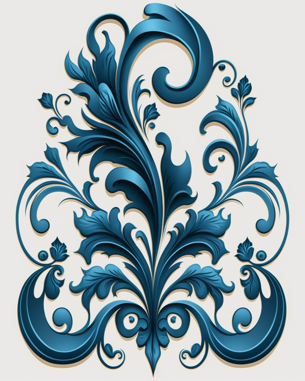 Blue Design Swirls Diamond Art Kit