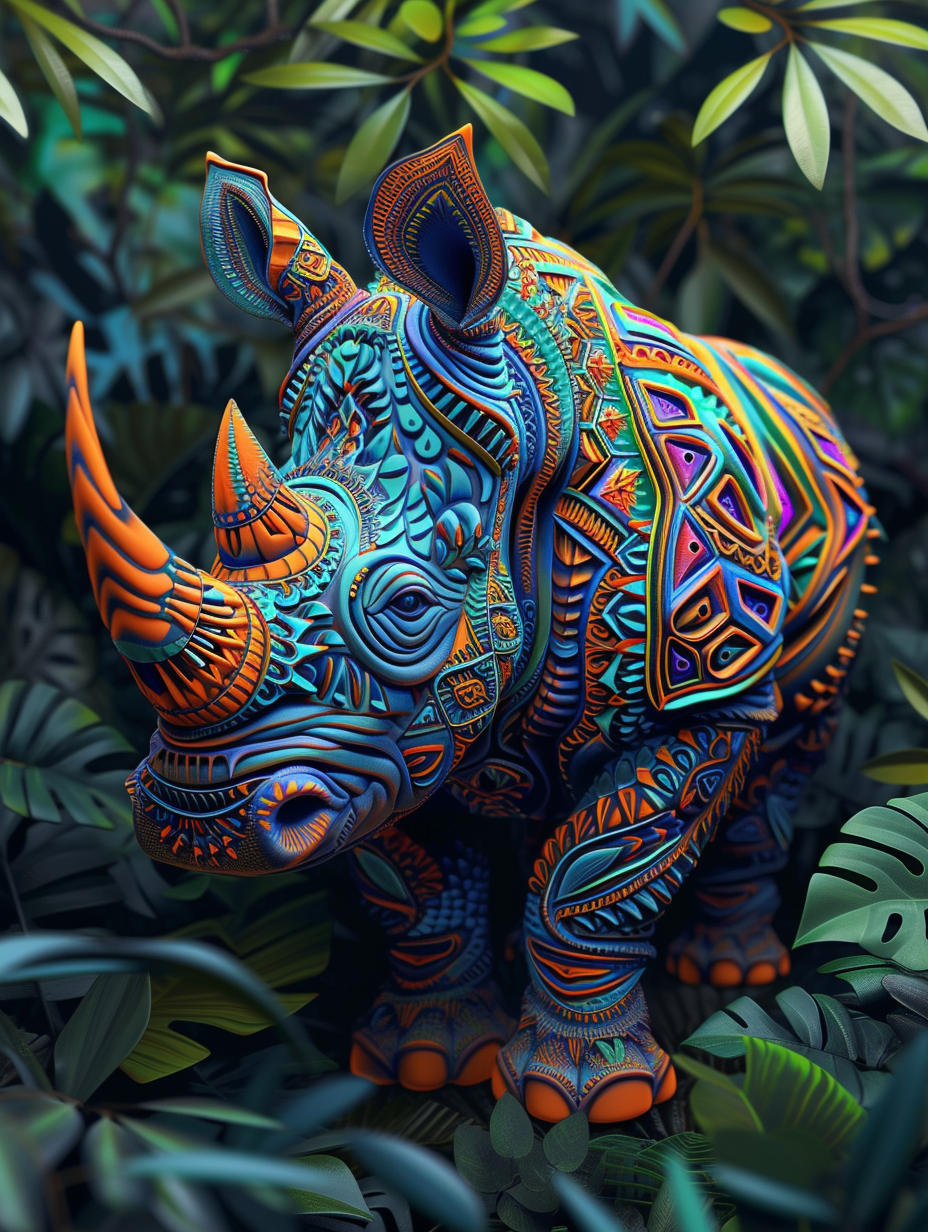 Abstract Pattern Rhino Diamond Art Kit