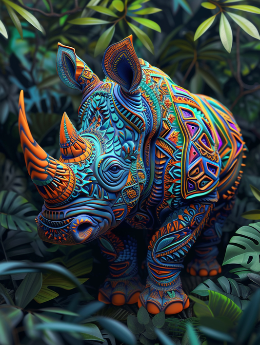 Abstract Pattern Rhino Diamond Art Kit