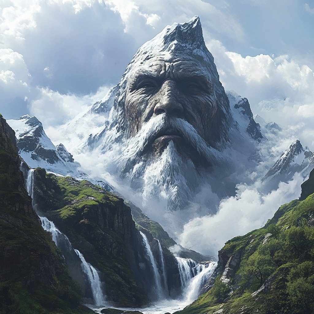 Snowy Mountain Face Diamond Art Kit