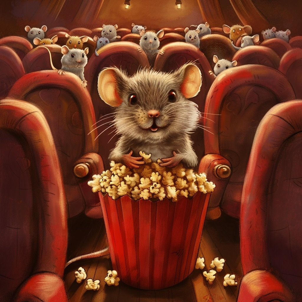 Mice At The Movies Diamond Art Kit